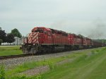 Three growling EMD 645s power #486